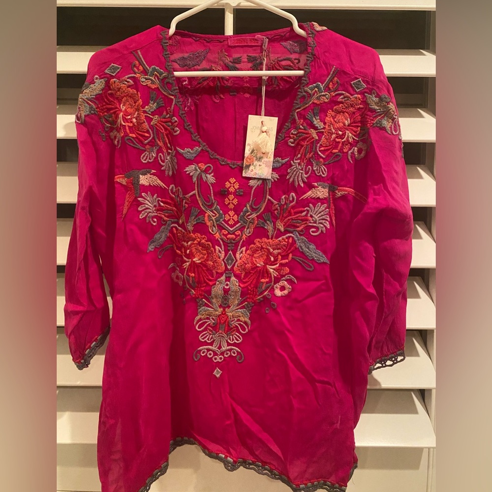 Johnny Was, Merseille Blouse, Size Small, brand new with tags.